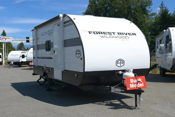 Forest River Wildwood RV on display