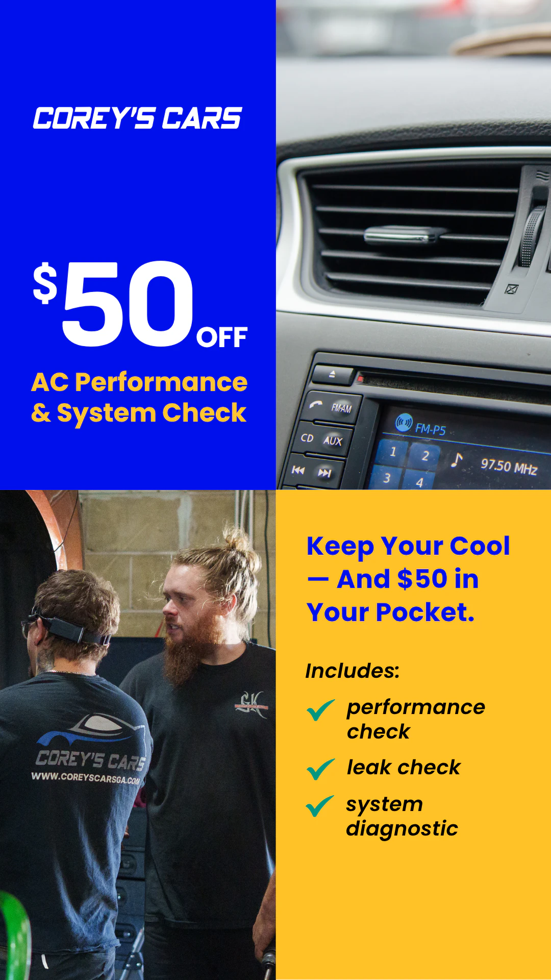 $50 Off AC Check Banner