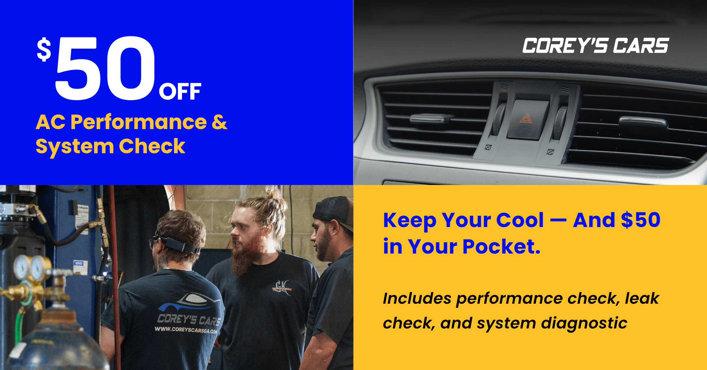 $50 Off AC Check Banner