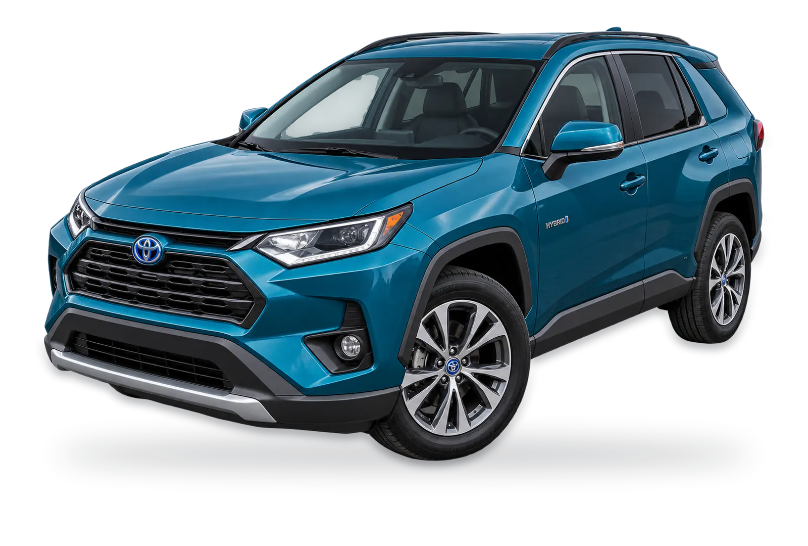 Blue Toyota RAV4 Hybrid SUV