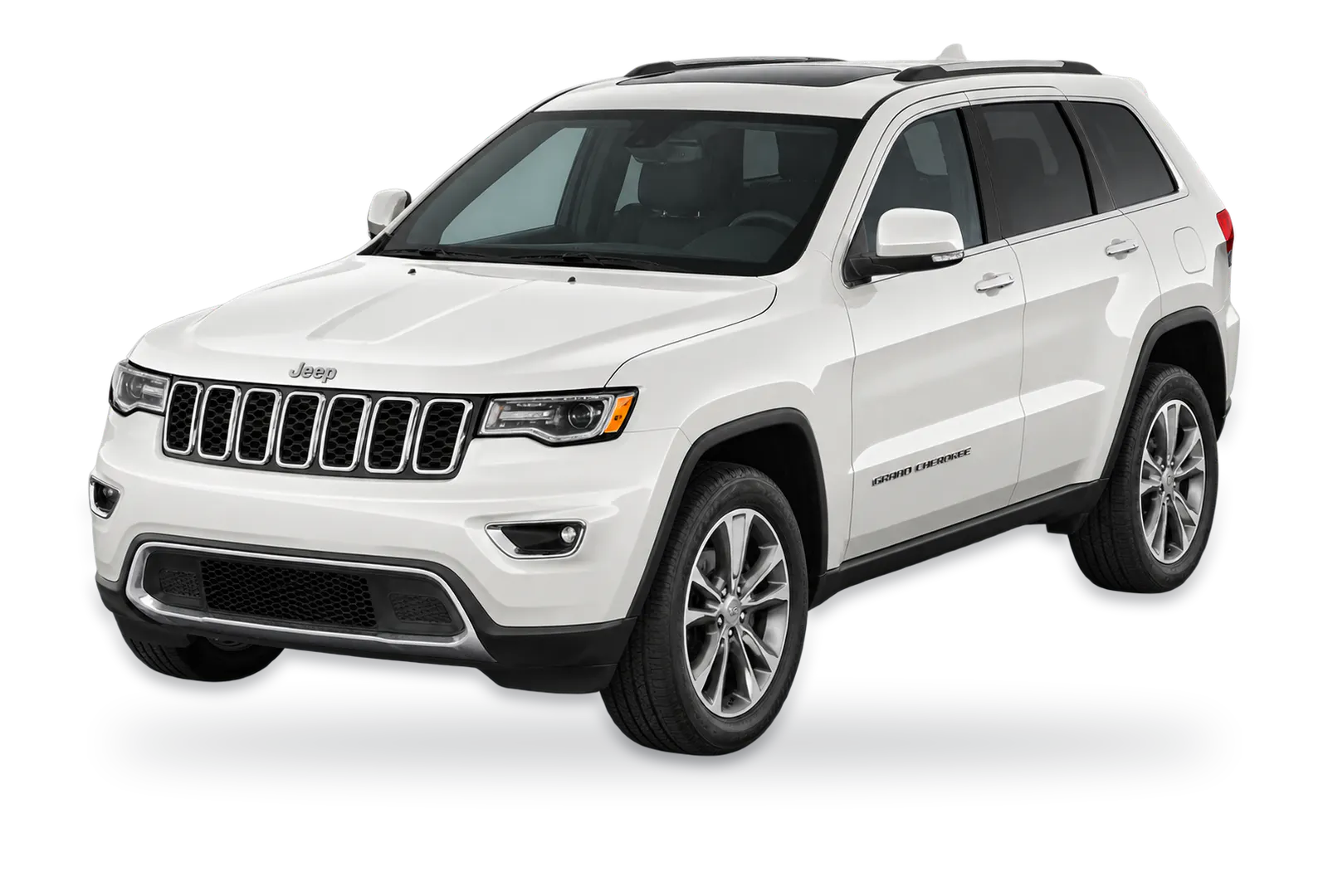 White Jeep Grand Cherokee SUV