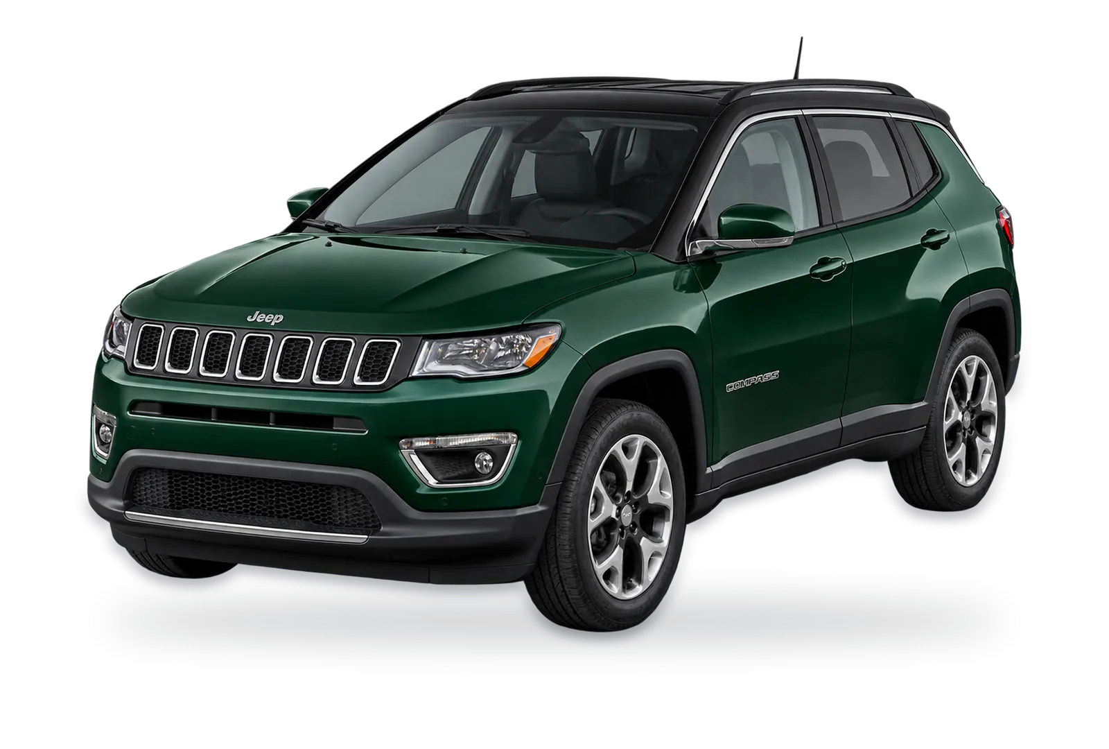 Green Jeep Compass SUV