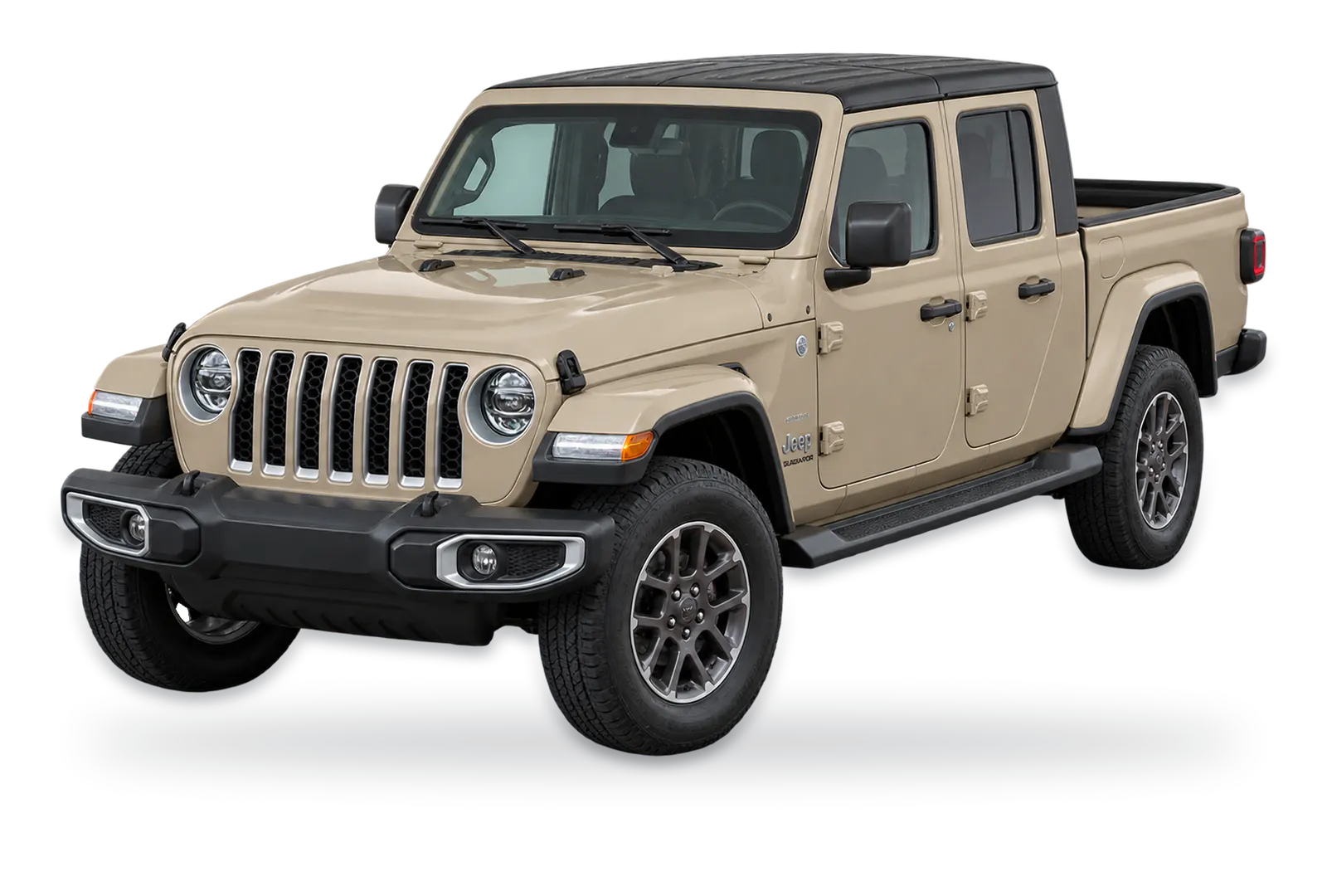 Tan Jeep Gladiator pickup truck