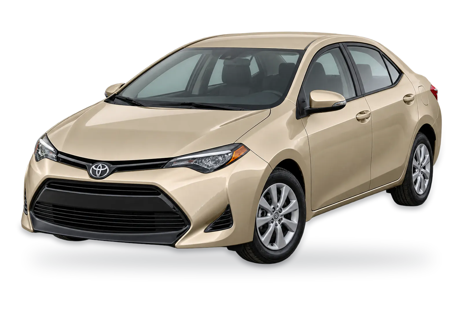 Tan Toyota Corolla sedan