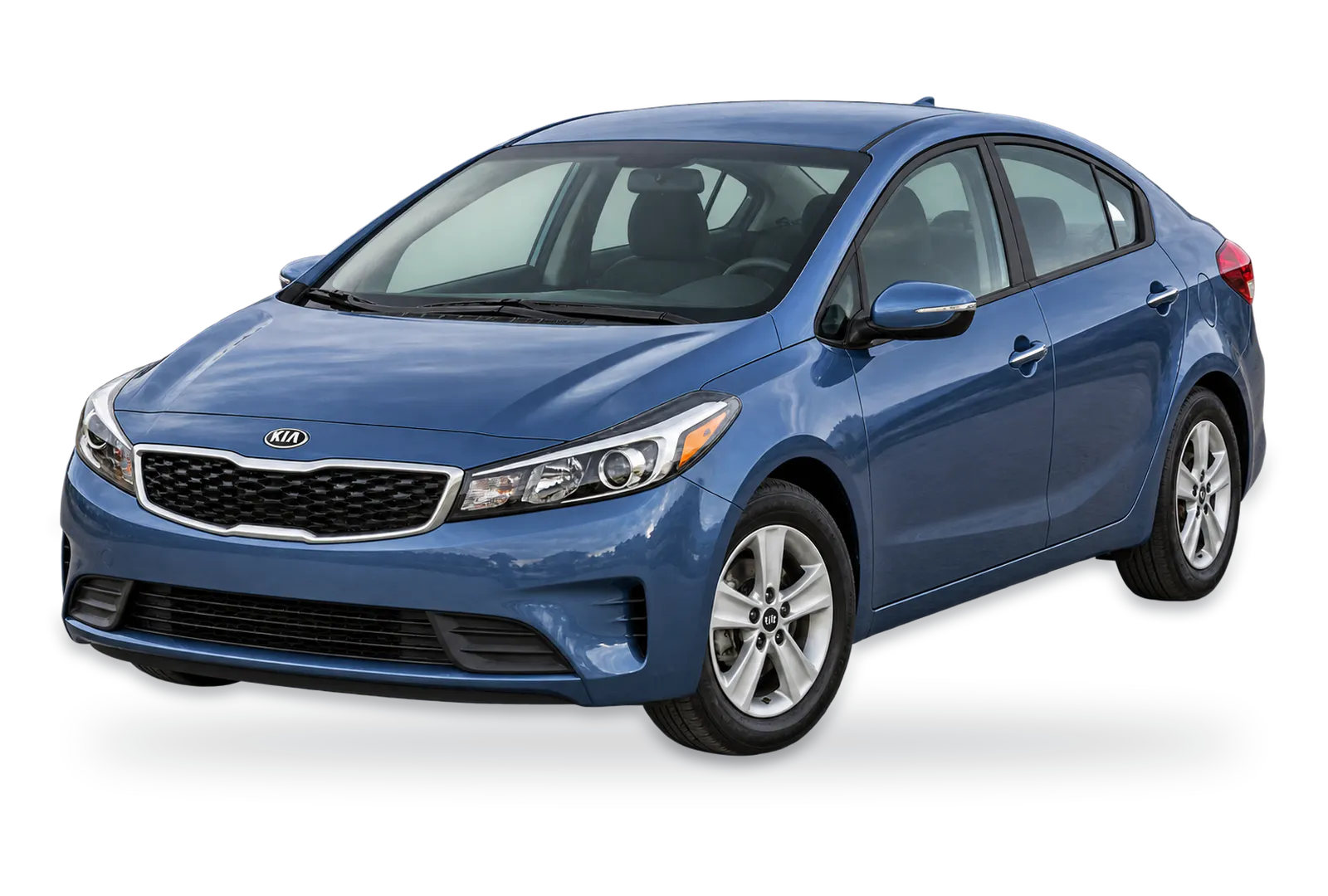 Blue Kia Forte sedan