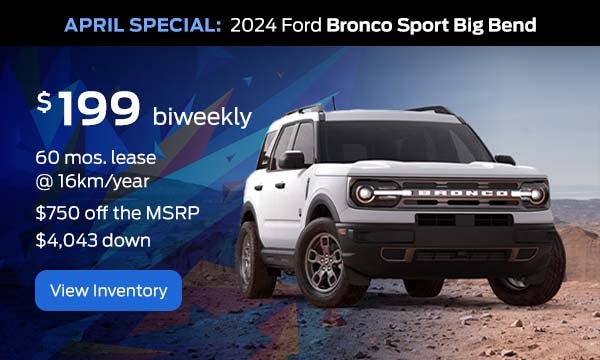 Bronco sport big bend special 