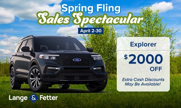 Explorer-Spring Fling Sales