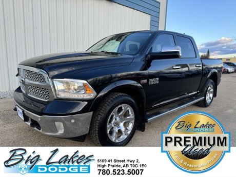 2018 Ram 1500 Laramie Crew Cab-Heated Leather Bucket Seats-Power Sunroof 