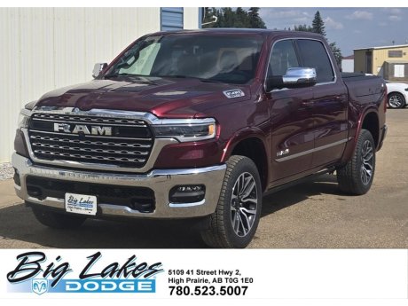 2025 Ram 1500 Limited Crew Cab 4x4 Short Box-Panoramic Sunroof-Tonneau 