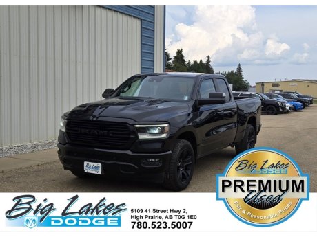 2021 Ram 1500 Sport Quad Cab 4x4-Heated Leather Seats-Sport Hood 