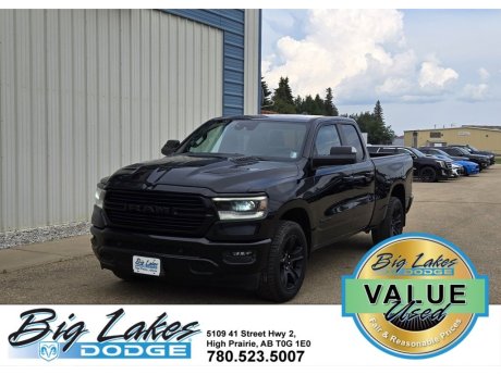 2021 Ram 1500 Sport Quad Cab 4x4-Heated Leather Seats-Sport Hood 