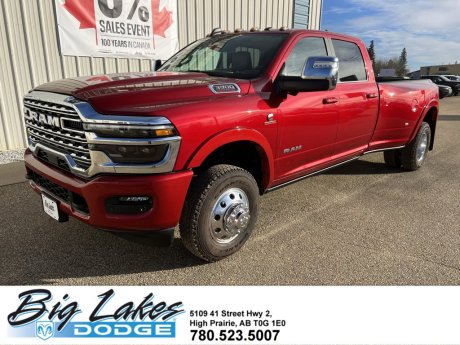 2026 Ram 3500 Limited Longhorn-Power sunroof-Dually-Diesel-Max Tow Pack-Po 