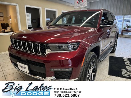 2025 Jeep Grand Cherokee L Limited-Leather-Quad Captain Chairs-Side Steps-Tow Package 