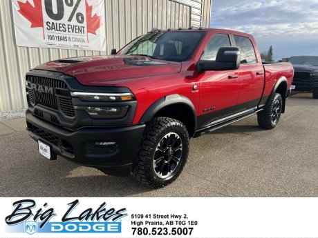 2026 Ram 2500 Rebel-Diesel-Heated Leather Seats-Sport Hood-5th Wheel Prep 