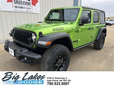 2026 Jeep Wrangler Willys-Hard Top-Adaptive Cruise-Rock Rails-E-Loc Rear Axle 