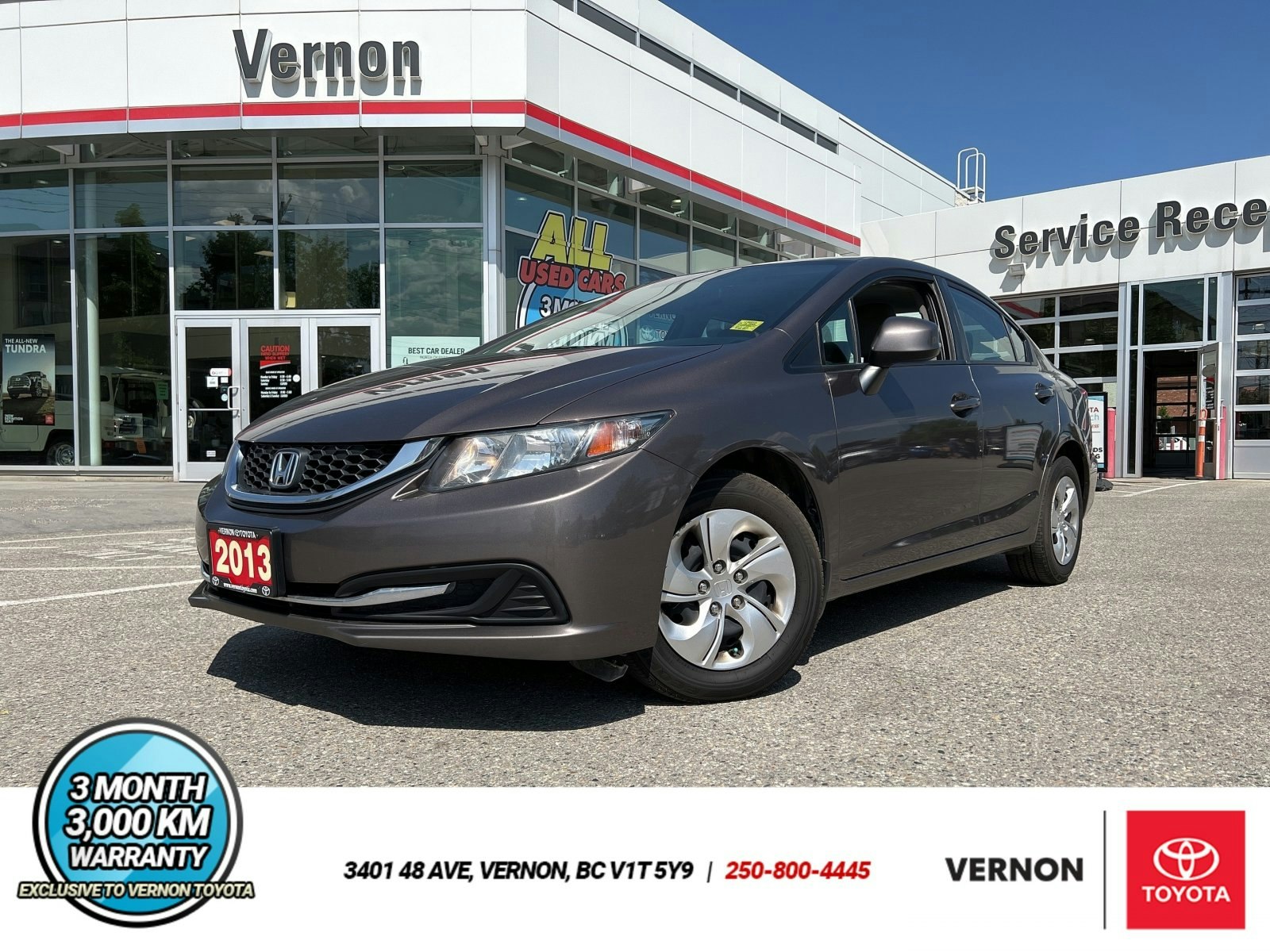 2013 Honda Civic Sdn LX | ONE OWNER | NO ACCIDENTS | HEATED SEATS (V4042A) Main Image