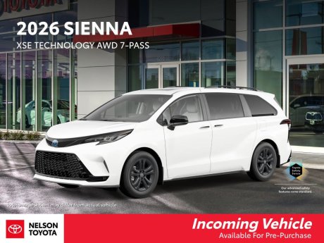 2026 Toyota Sienna XSE AWD Tech Pkg 