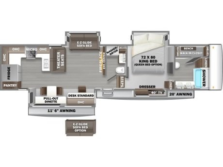 2025 Forest River Riverstone 39RKFB  Fifth Wheel