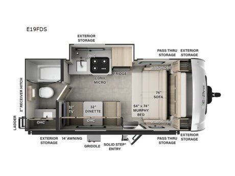 2026 Flagstaff E-PRO 19FDS  Travel Trailer