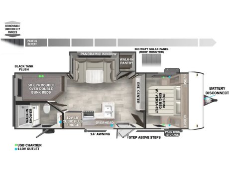 2026 Forest River Salem 241BHXL  Travel Trailer