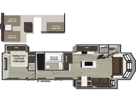 2026 Forest River Salem 42FLDL  Destination Trailer