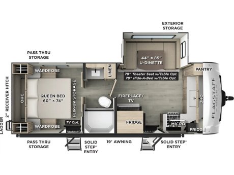 2026 Flagstaff MICRO LITE 25FKBS  Travel Trailer