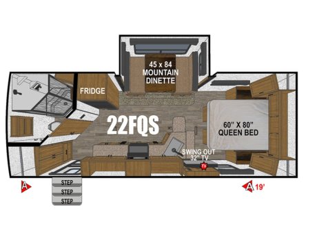 2026 Outdoors RV Timber Ridge 22FQS  Travel Trailer