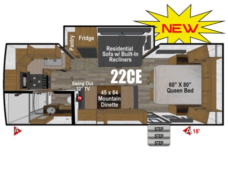 2026 Outdoors RV Timber Ridge 22CE  Travel Trailer
