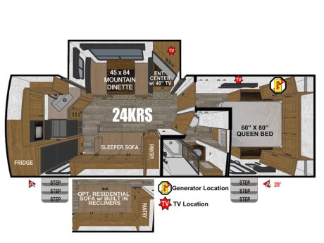 2027 Outdoors RV Back Country 24krs  Travel Trailer