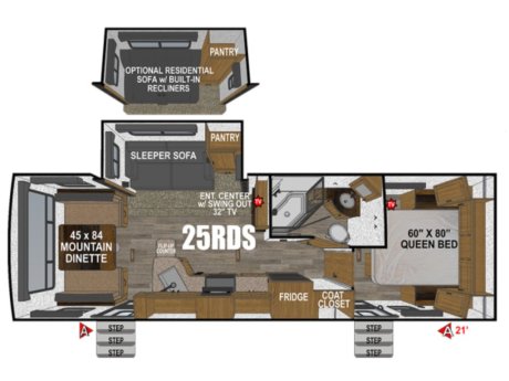 2027 Outdoors RV Timber Ridge 25RDS  Travel Trailer