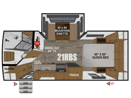 2026 Outdoors RV Creek Side 21RBS  Travel Trailer