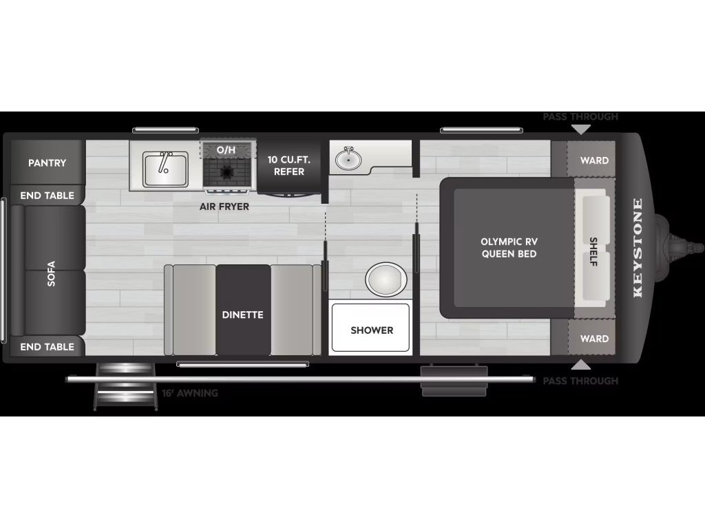 2026 Keystone Hideout 210 RLWE (42662) Main Image