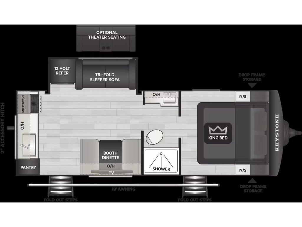 2026 Keystone Cougar 22 RKWE Elevation (05313) Main Image
