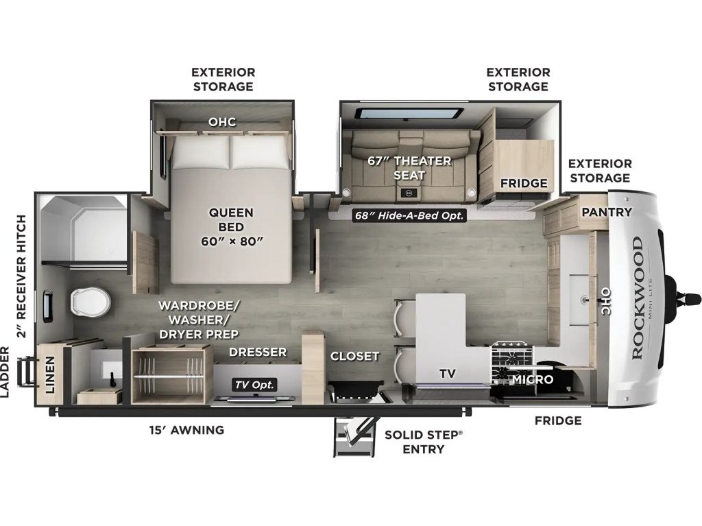 2027 Forest River Rockwood Mini Lite 2523 MBR (20273) Main Image