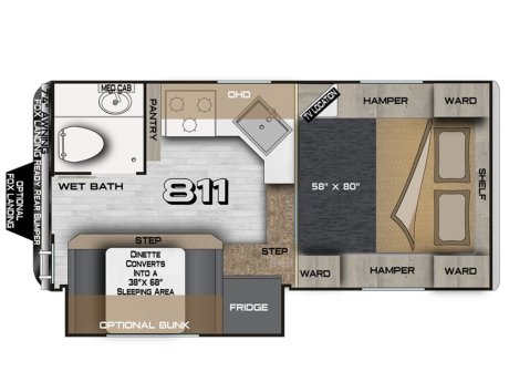 2026 Northwood Arctic Fox 811  Truck Camper