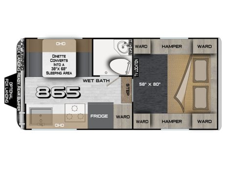 2023 Northwood Arctic Fox 865  Truck Camper