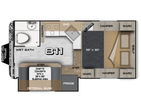 2026 Northwood Arctic Fox 811  Truck Camper
