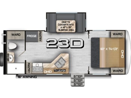 2026 Northwood Nash 23D  Travel Trailer