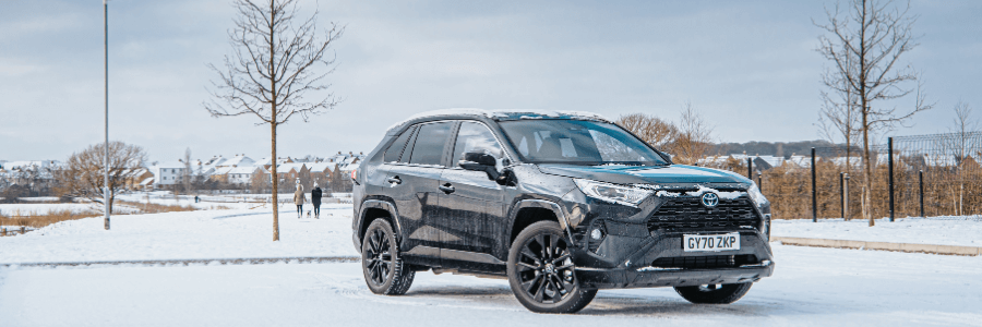 Featured Image toyota suv in the winter snow