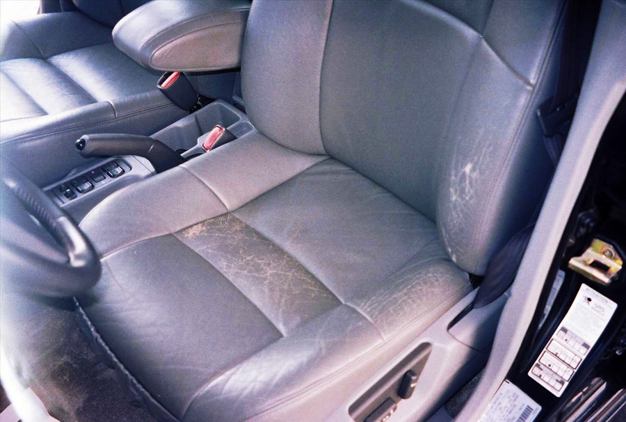 LEATHER SEAT REPAIR  How to repair your cars leather when it