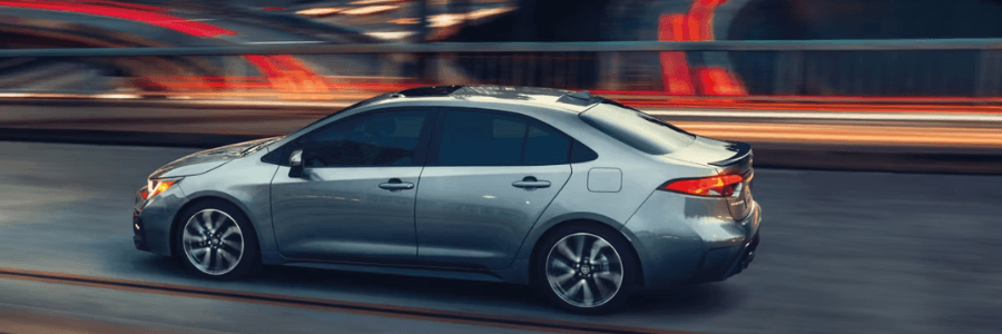 toyota corolla in silver