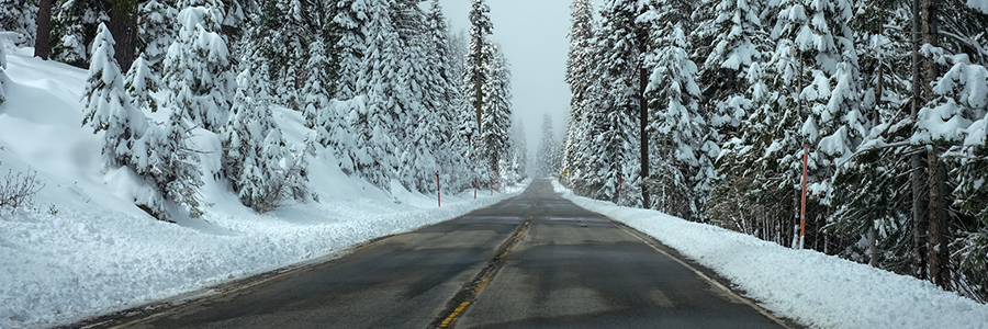 winter highway in Chilliwack