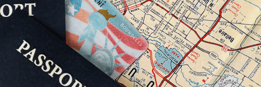 green-card-passports-top-view