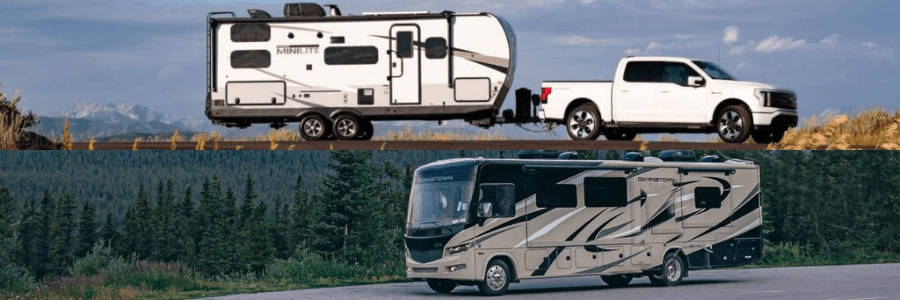 motorhome vs towable travel trailer