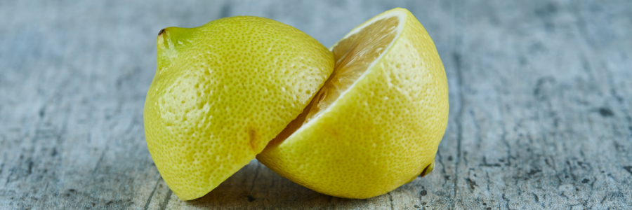 lemon cut in half