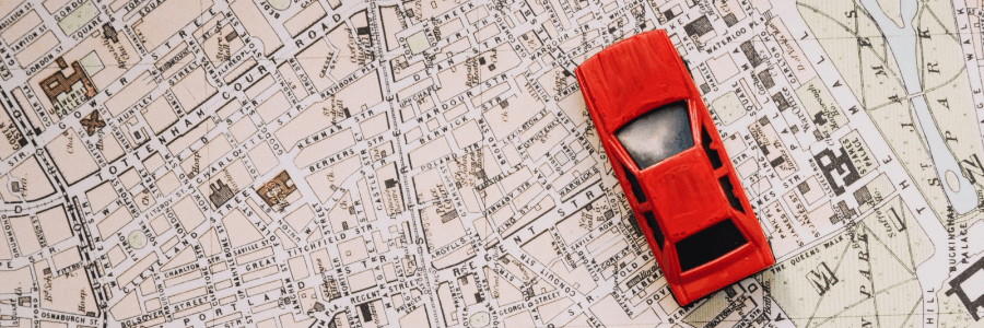 Featured Image car on a map