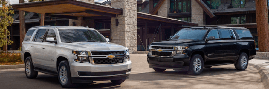 chevy suvs in home driveway