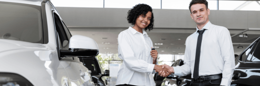 dealership showroom customer