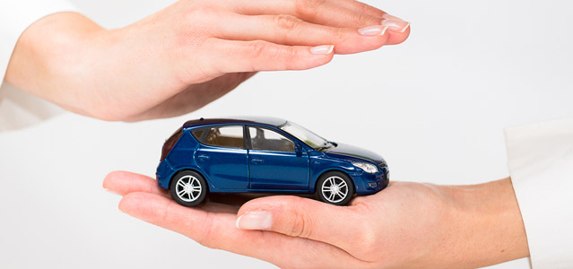 Protecting a toy car using hands