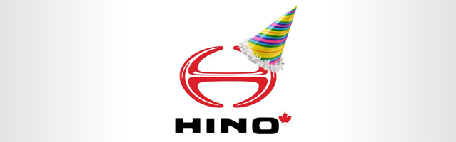 Hino with a birthday hat